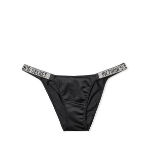 Комплект білизни Victoria's Secret Black Very Sexy Embellished Strap Push-up Bra set
