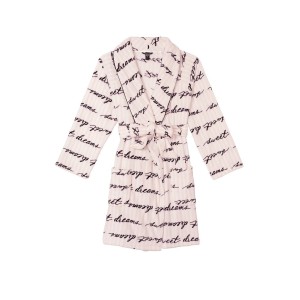 Халат Victoria's Secret Logo Short Cozy Robe Sweet Dreams Stripe
