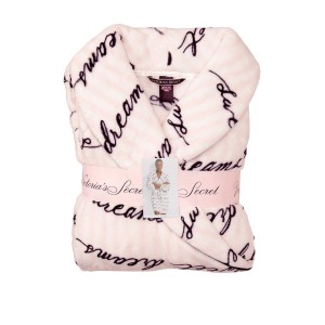 Халат Victoria's Secret Logo Short Cozy Robe Sweet Dreams Stripe
