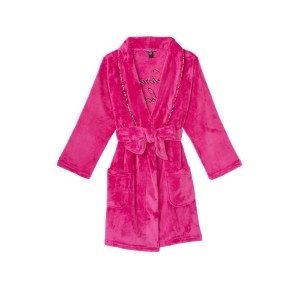 Халат Victoria’s Secret Logo Short Cozy Fluo Pink