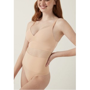 Трусики стрінги No Show PINK Seamless Shape Thong Light Beige