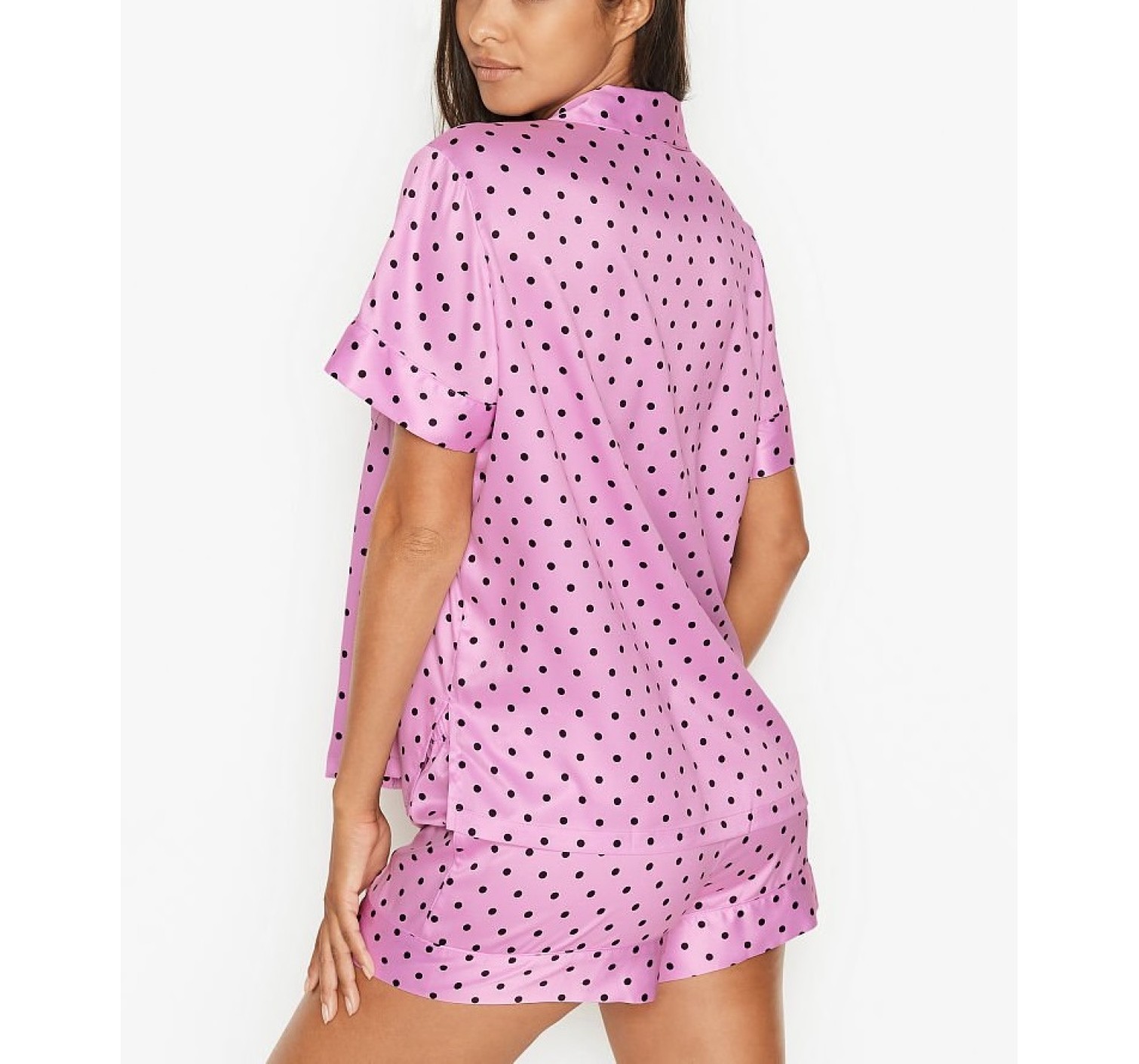 Піжама Вікторія Сікрет Satin Short PJ Lilac Dot