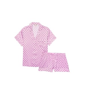 Піжама Вікторія Сікрет Satin Short PJ Lilac Dot