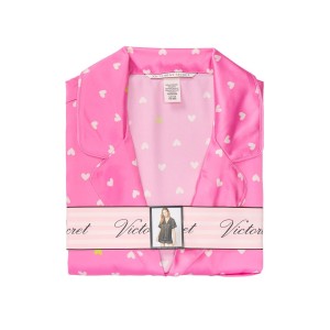 Піжама Вікторія Сікрет Satin Short PJ Set Pink Pop Heart