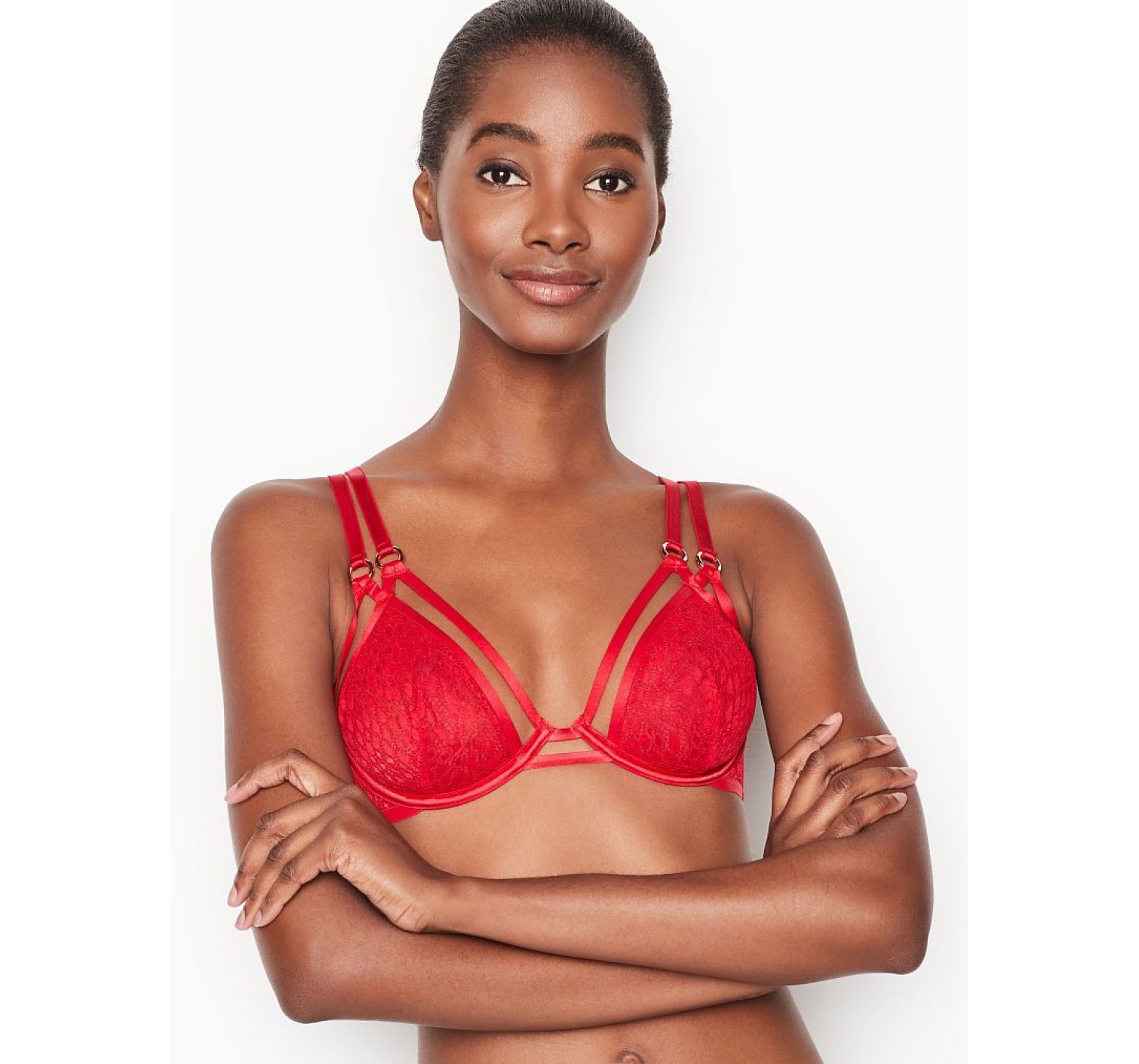 Комплект білизни Victorias Secret VERY SEXY Unlined Plunge Bra & Strappy Brazilian panty