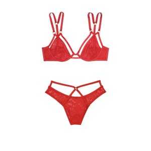 Комплект білизни Victorias Secret VERY SEXY Unlined Plunge Bra & Strappy Brazilian panty