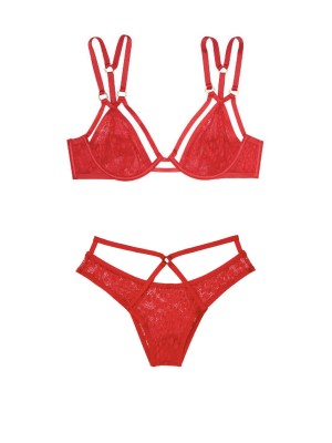 Комплект білизни Victorias Secret VERY SEXY Unlined Plunge Bra & Strappy Brazilian panty