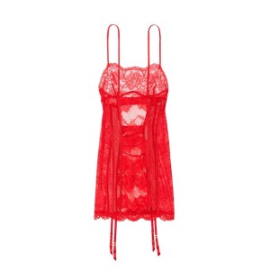 Пеньюар Victorias Secret Mixed Sheer Mesh & Lace Mini Slip