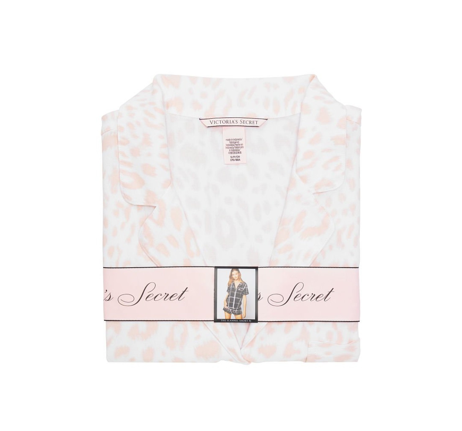 Піжама Cotton Printed Short PJ Set Pink leopard