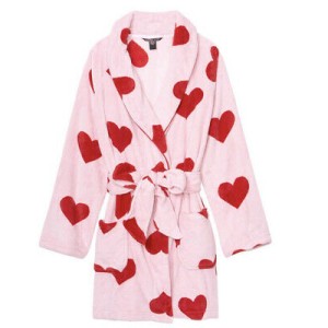 Халат Victoria’s Secret Short Cozy Robe Red Hearts❤️