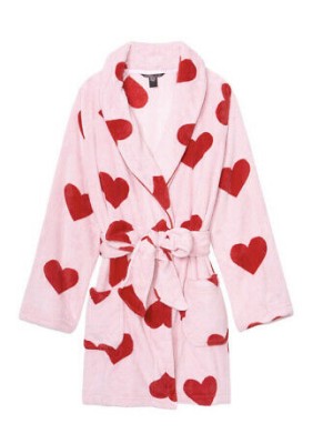 Халат Victoria's Secret Short Cozy Robe Red Hearts❤️
