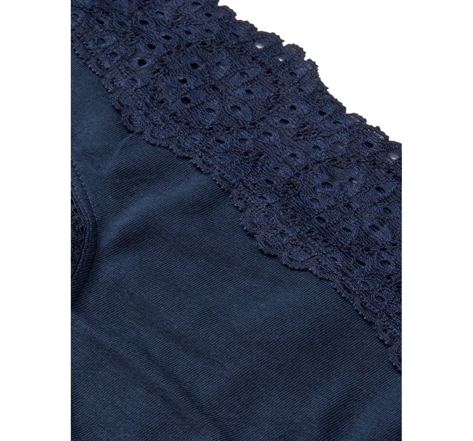 Трусики Victoria's Secret Hiphugger Cotton з мереживом Night Blue