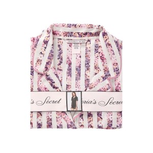 Піжама Victoria's Secret Cotton Short PJ Set Pink Floral Stripe