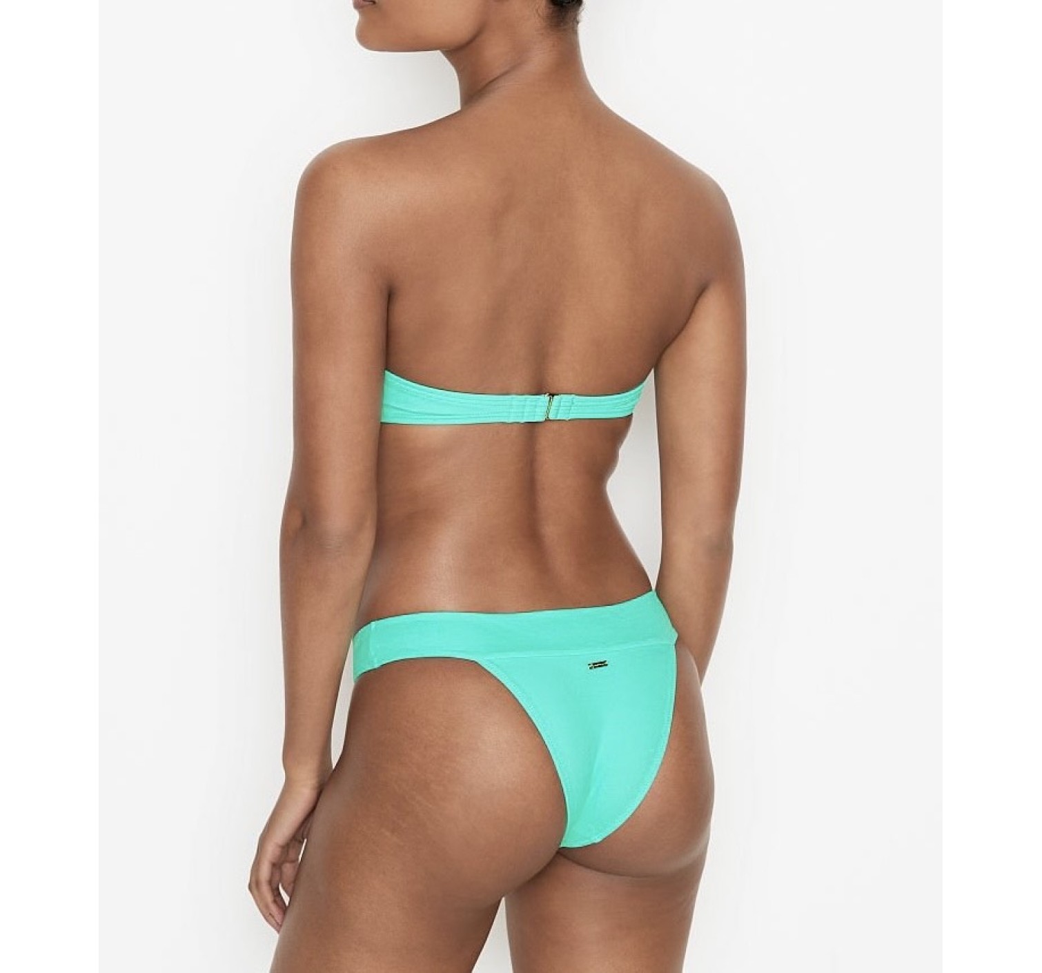 Купальник бандо з пушап Victoria's Secret Twist-Front Bandeau Mint Frost
