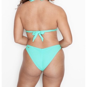 Купальник бандо з пушап Вікторія Сікрет Twist-front Bandeau Mint Frost