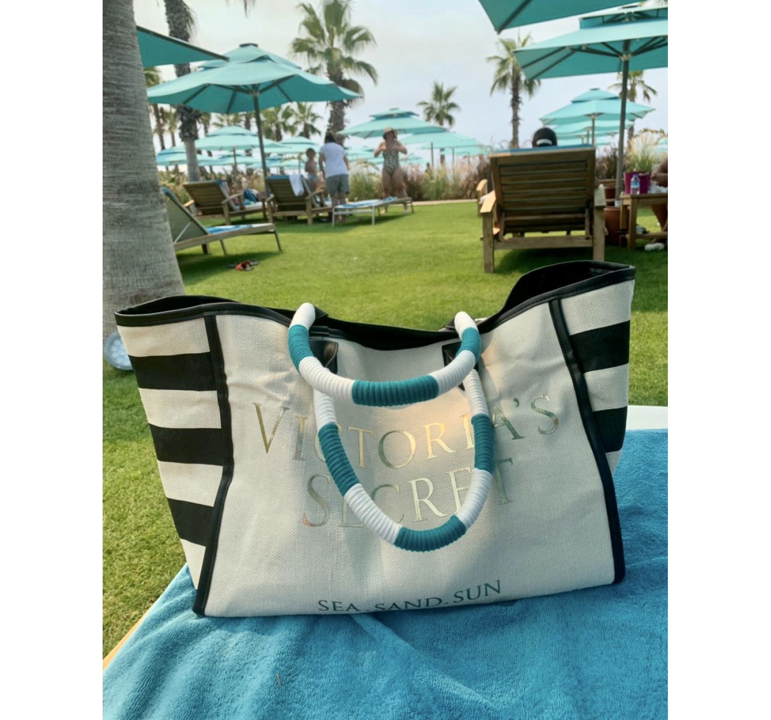 Пляжна сумка Victoria Secret Beach Tote Sea Sand Sun print
