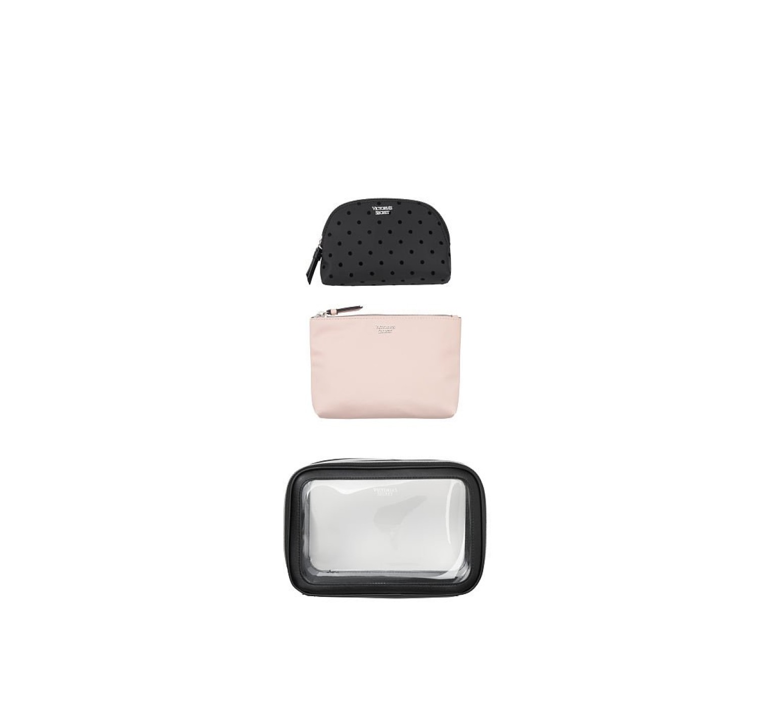 3 в 1 косметичка VS Velvet dot Backstage Nested Trio