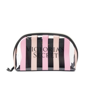 Victoria's Secret signature stripe beauty bag 2в1