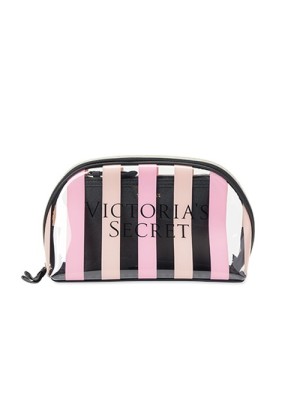 Victoria’s Secret signature stripe beauty bag 2в1