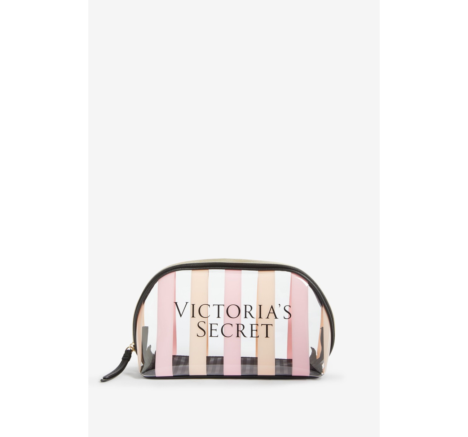 Victoria's Secret signature stripe beauty bag 2в1