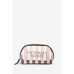 Victoria's Secret signature stripe beauty bag 2в1