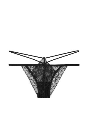 Трусики Victoria's Secret Very Sexy  String Bikini Panty Black Lace