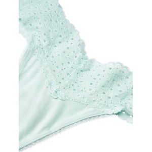 Бавовняні Трусики Стрінги VS PINK Cotton Thong Panty Mint
