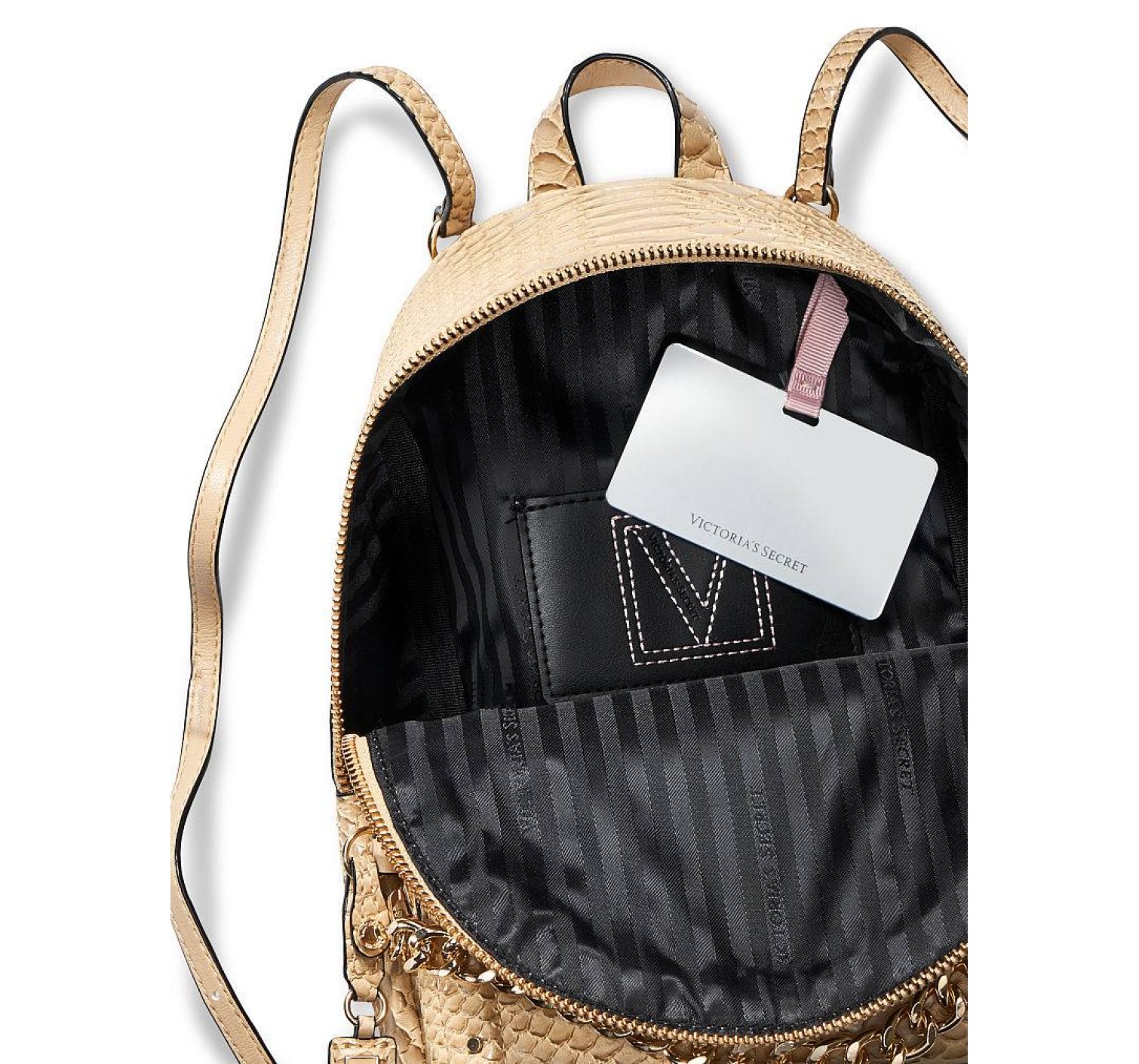 Рюкзак Victoria's Secret The Victoria Small Gold Backpack