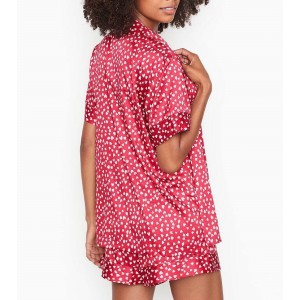 Сатинова піжама VS Satin Short Pj set Red Hearts