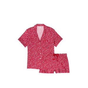Сатинова піжама VS Satin Short Pj set Red Hearts