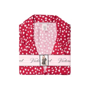 Сатинова піжама VS Satin Short Pj set Red Hearts