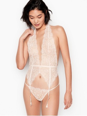 Боди Victoria’s Secret Plunge neck Garter sleep