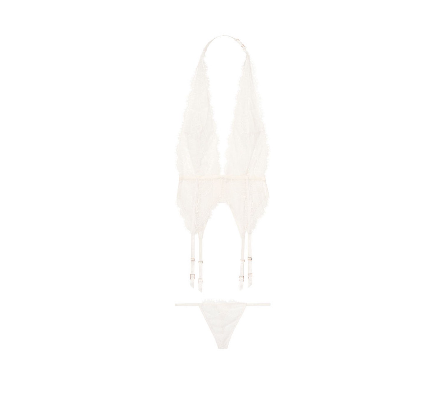 Боді Victoria's Secret Plunge nec Garter sleep