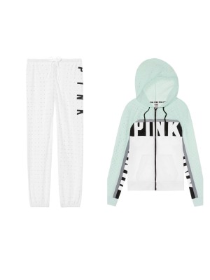 VICTORIAS SECRET SPORT - БЕЛЫЙ КОСТЮМ СО  СТРАЗАМИ - M(р)