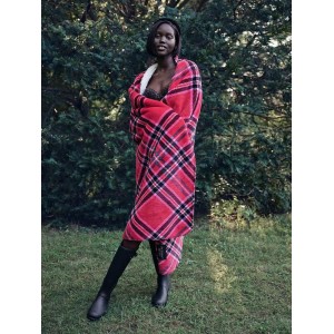 Плед Plush Fleece Blanket Bright Tartan print