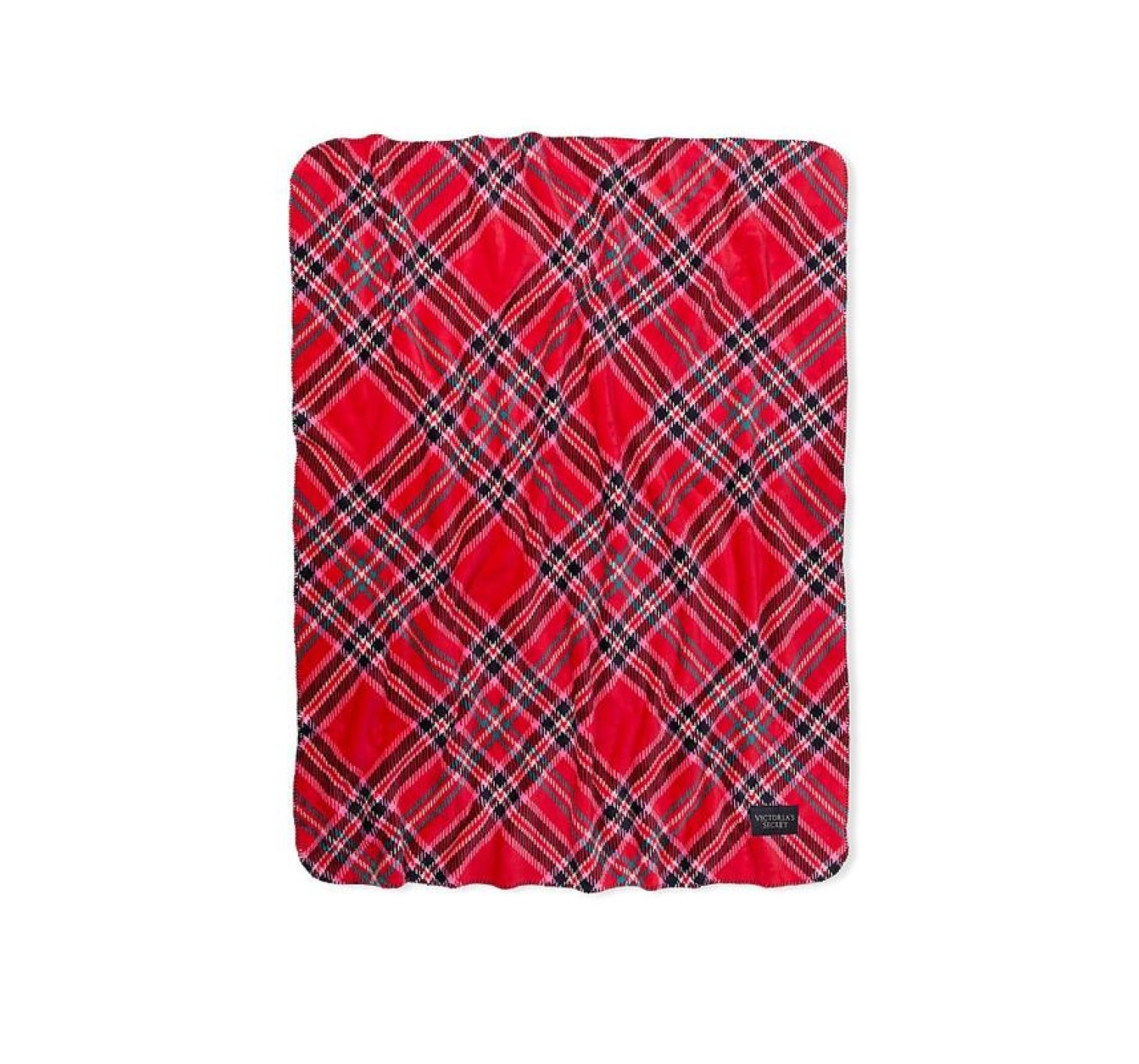 Плед Plush Fleece Blanket Bright Tartan print