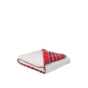 Плед Plush Fleece Blanket Bright Tartan print