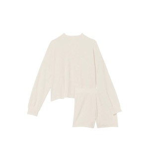 Пижама Milk White Glow Waffle and shortie set