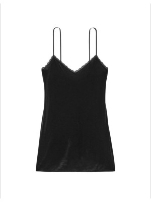 Пеньюар Victoria’s Secret Black Velvet Slip