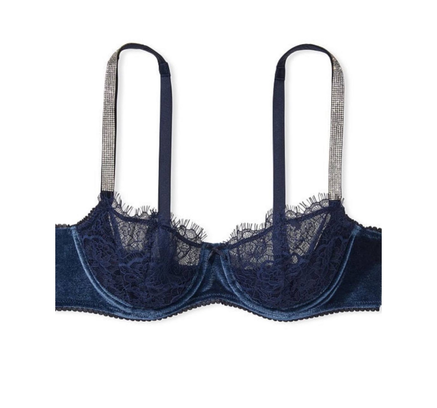 Комплект белья Виктория Сикрет Very Sexy  Velvet Blue Push-up Bra set