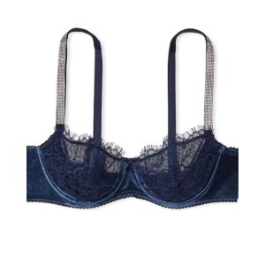 Комплект белья Виктория Сикрет Very Sexy  Velvet Blue Push-up Bra set