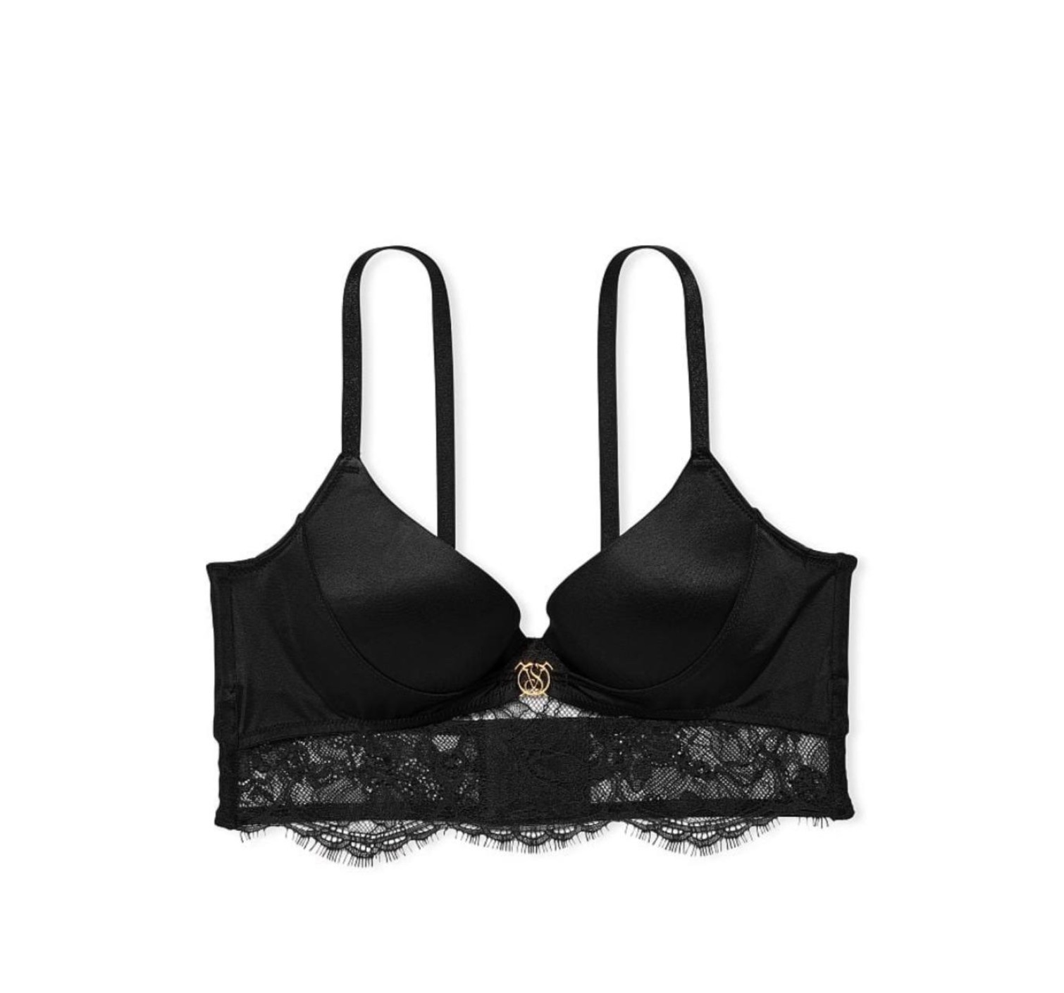 Комплект белья Victoria’s Secret Very Sexy Black Lace push-up bra