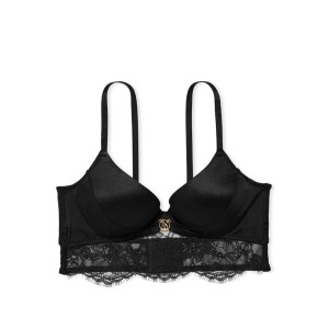Комплект белья Victoria’s Secret Very Sexy Black Lace push-up bra