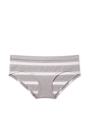 Трусики Seamless Sheer Grey Stripe Heather Hiphugger Panty