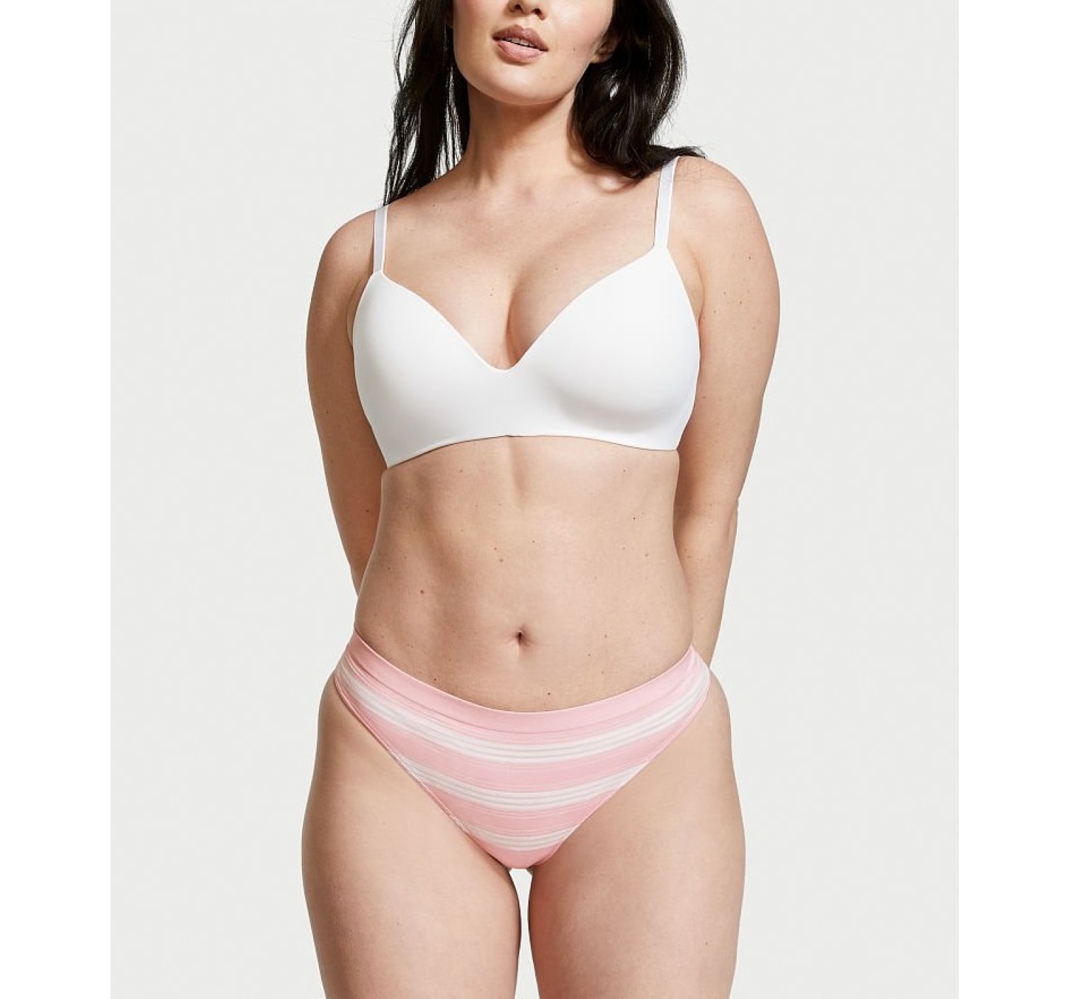 Трусики Pink Flora Seamless Thong Panty