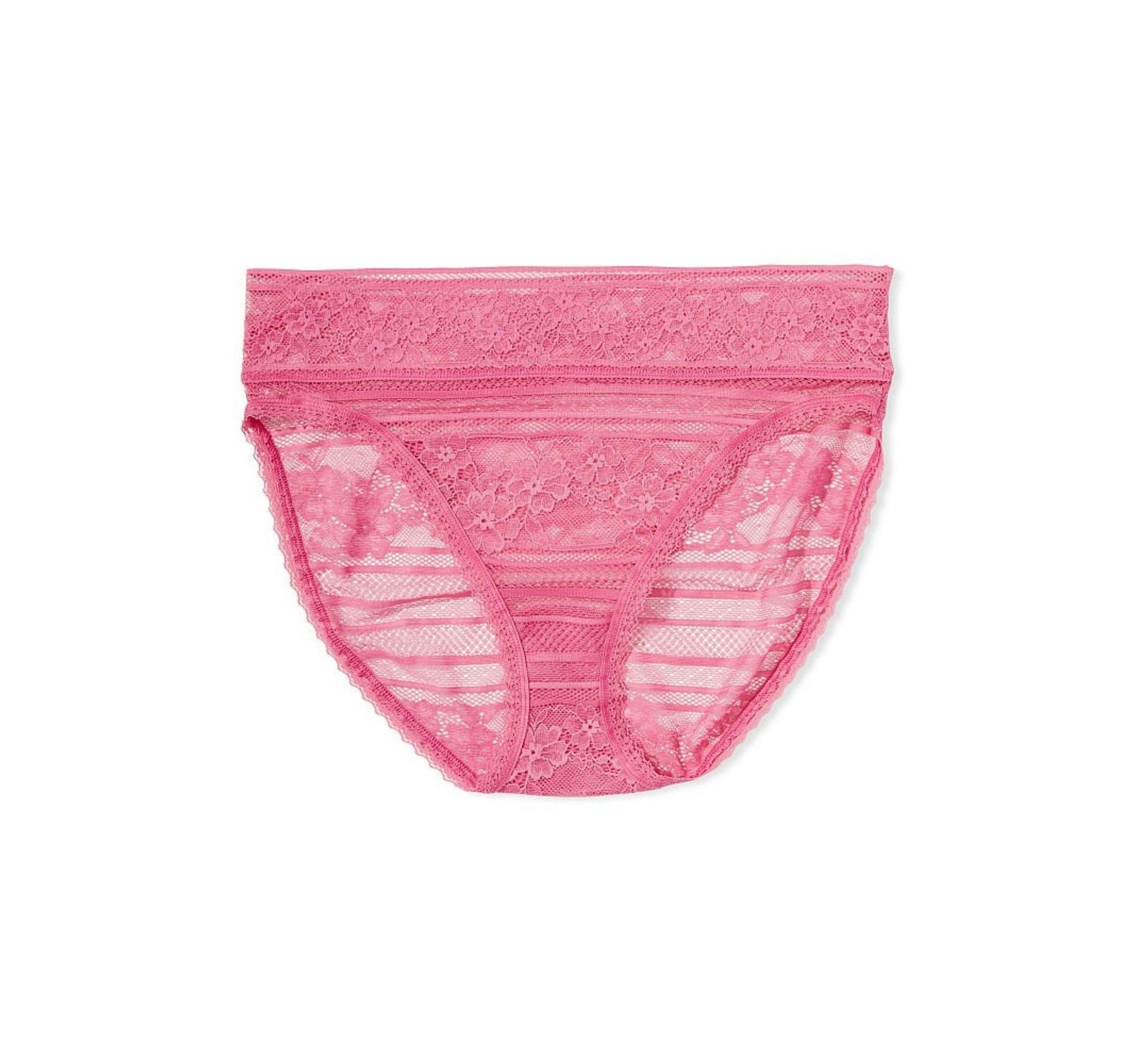 Трусики The Lacie Pink Floral Stripe High Leg Panty