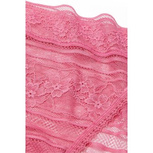 Трусики The Lacie Pink Floral Stripe High Leg Panty