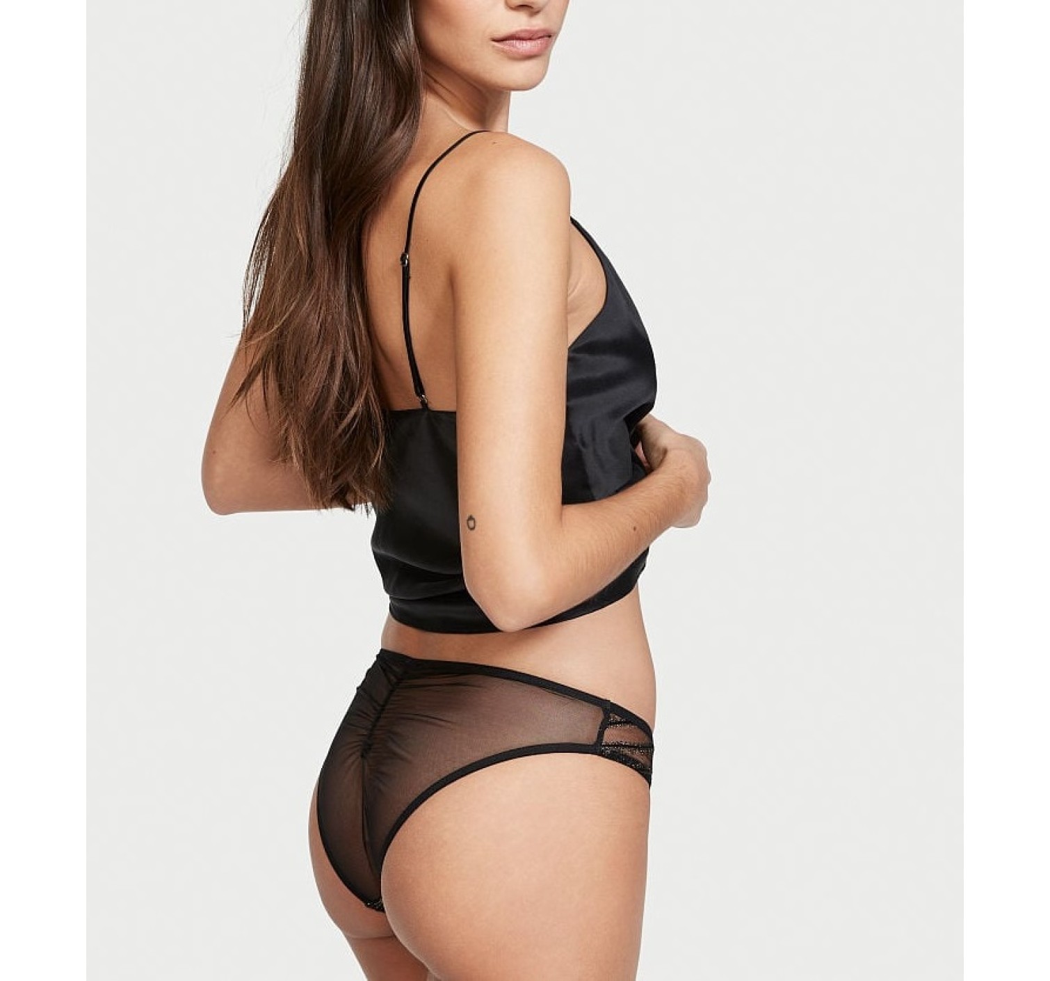 Комплект Very Sexy Black Gold Lace Embroidered Push Up Bra