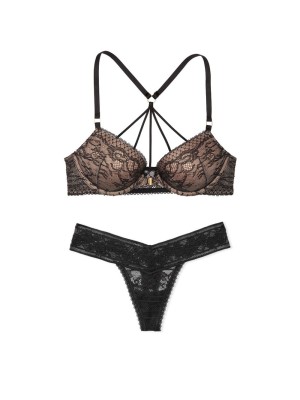 Комплект Very Sexy Bombshell push-up Black Lace Bra Set