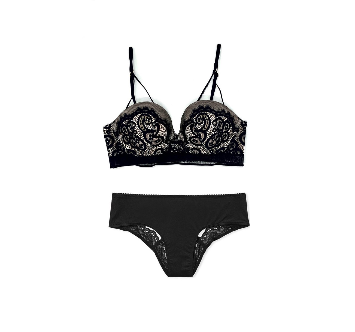 Комплект Very Sexy push-up Black Lace Bra Set